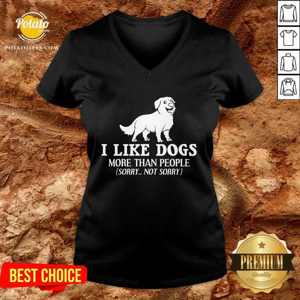 Original I Like Dogs More Than People Bernese Mountain Puppies Shirt