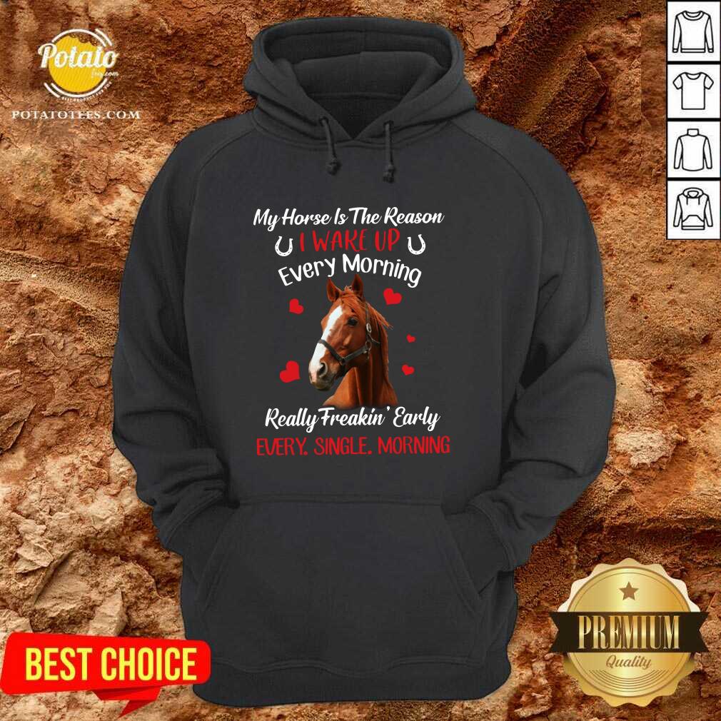 Original My Horse Is The Reason I Wake Up Every Morning Every Single Morning Shirt