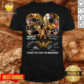 Perfect 80 Years Of Wonder Woman Thank You For The Memories Shirt