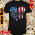 Perfect Autism Heart American Flag Veteran Independence Day Shirt