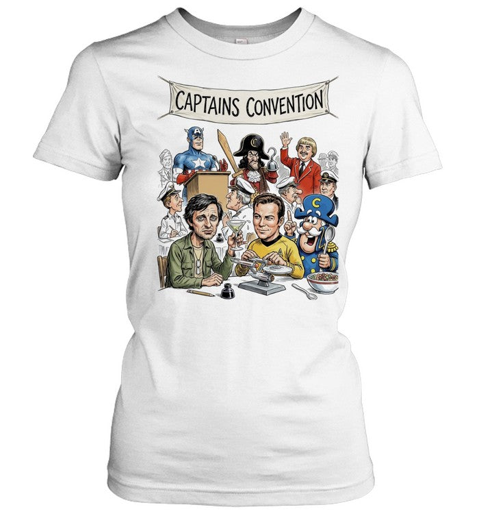 Captain America Captain Hook Captain Kangaroo Hawkeye Kirk Capn Crunch Shirt