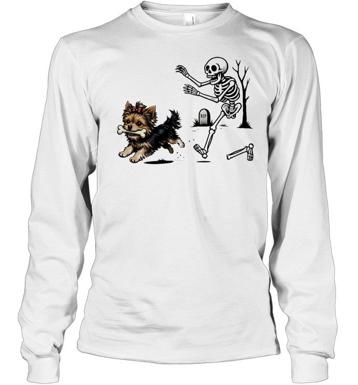 Halloween Yorkie Dog funny Shirt
