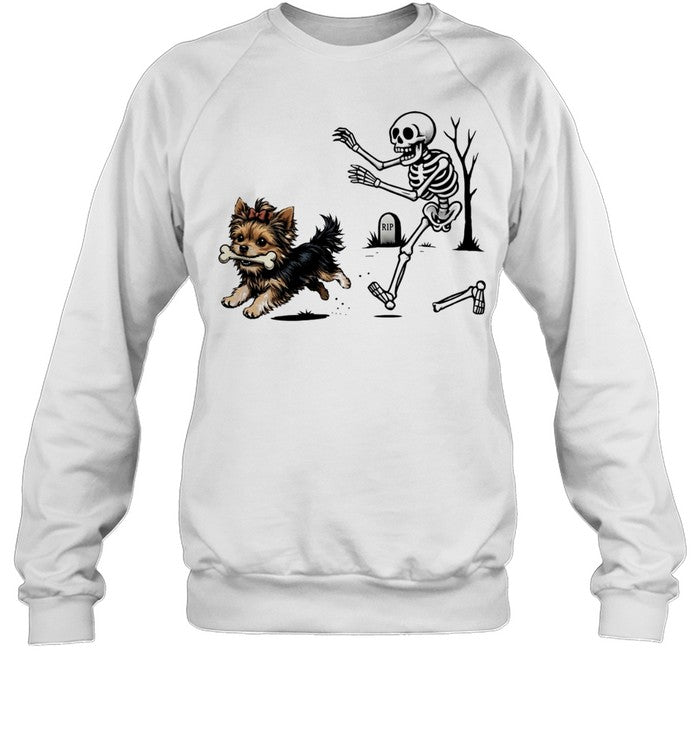 Halloween Yorkie Dog funny Shirt