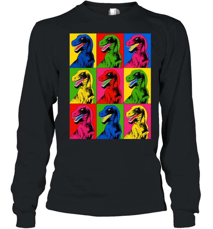 Pop Art T-Rex Dinosaur colorful tyrannosaurus Shirt