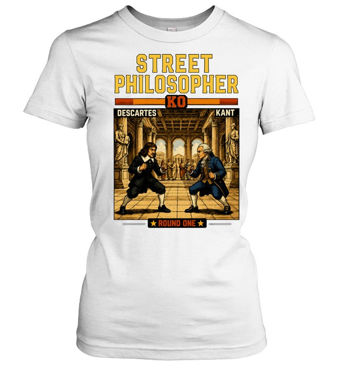 Street Philosopher Descartes vs Kant Round One Shirt