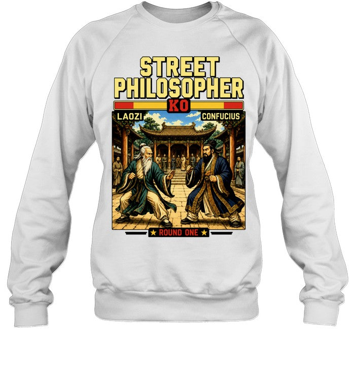 Street Philosopher Laozi vs Confucius Round One Shirt