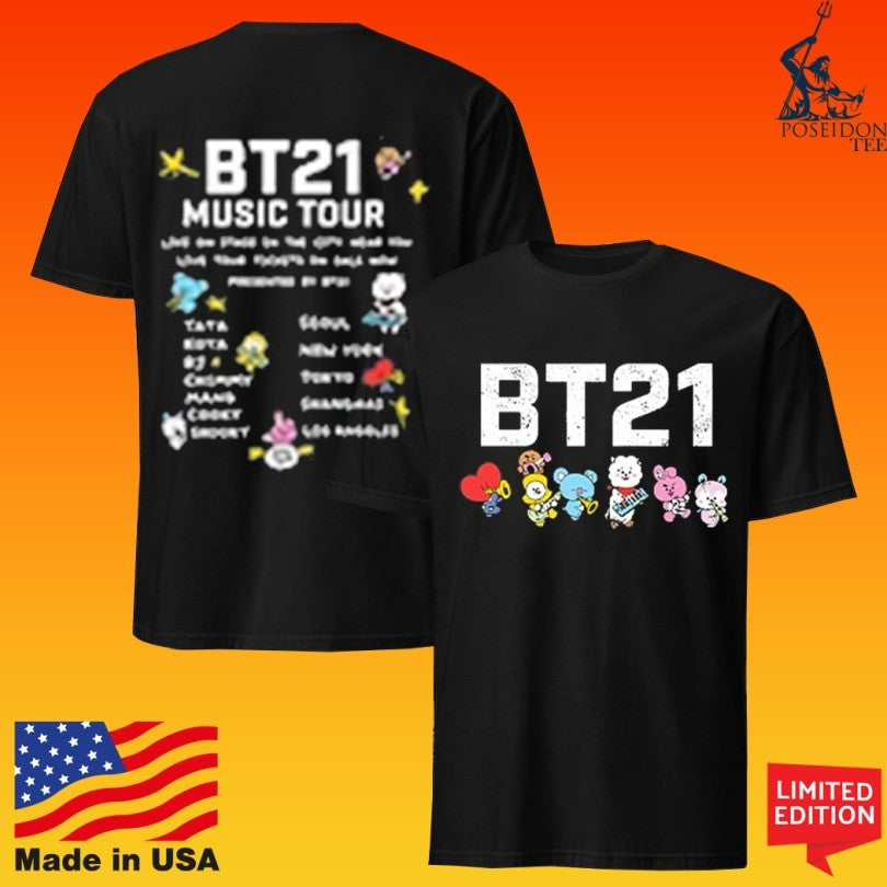 Premium Bt21 Music Tour T-shirt