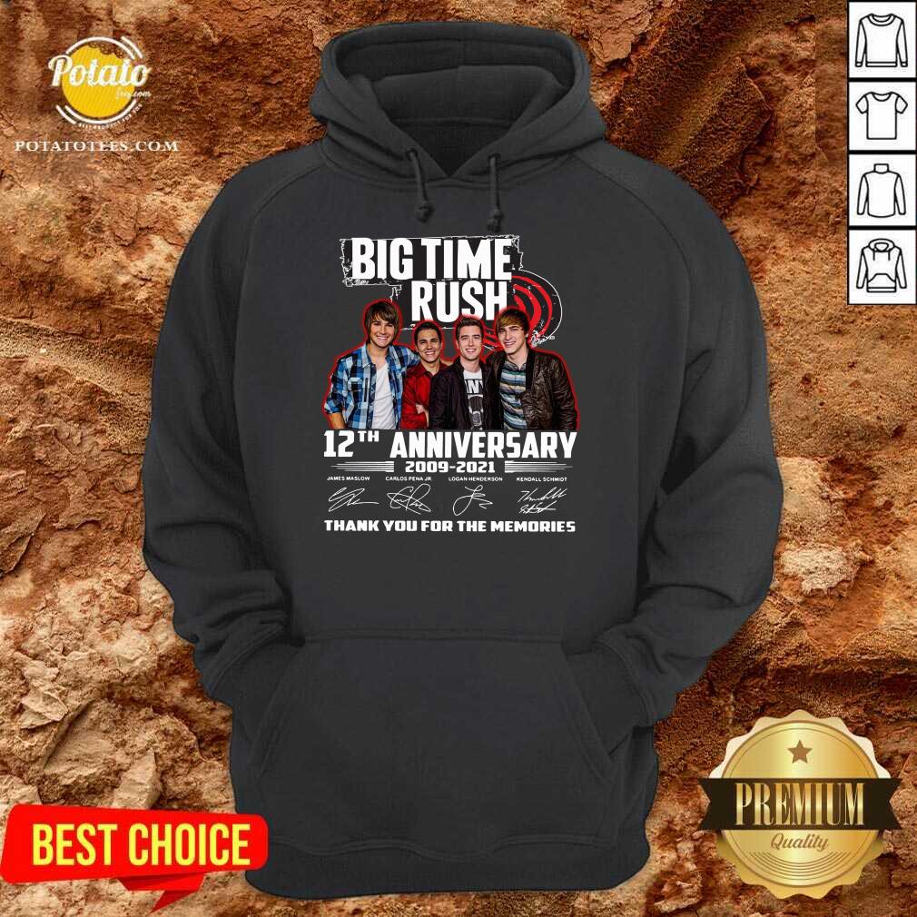 Pretty Big Time Rush 12th Anniversary 2009 2021 Thank You For The Memories Signatures Shirt