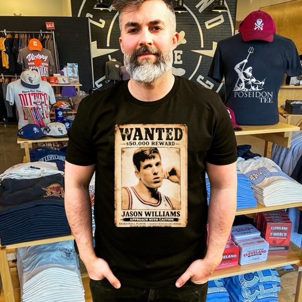 Allen Iverson Wear Jason Williams Wanted 50000 Reward Approach With Caution T-shirt