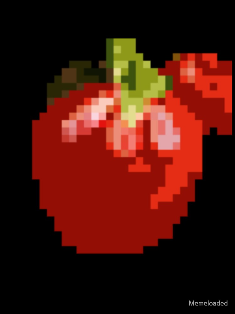 Pixel Art Red Fruit by Memeloaded
