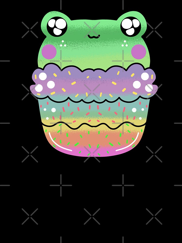Cute kawaii frog chibi cake by Quacktails