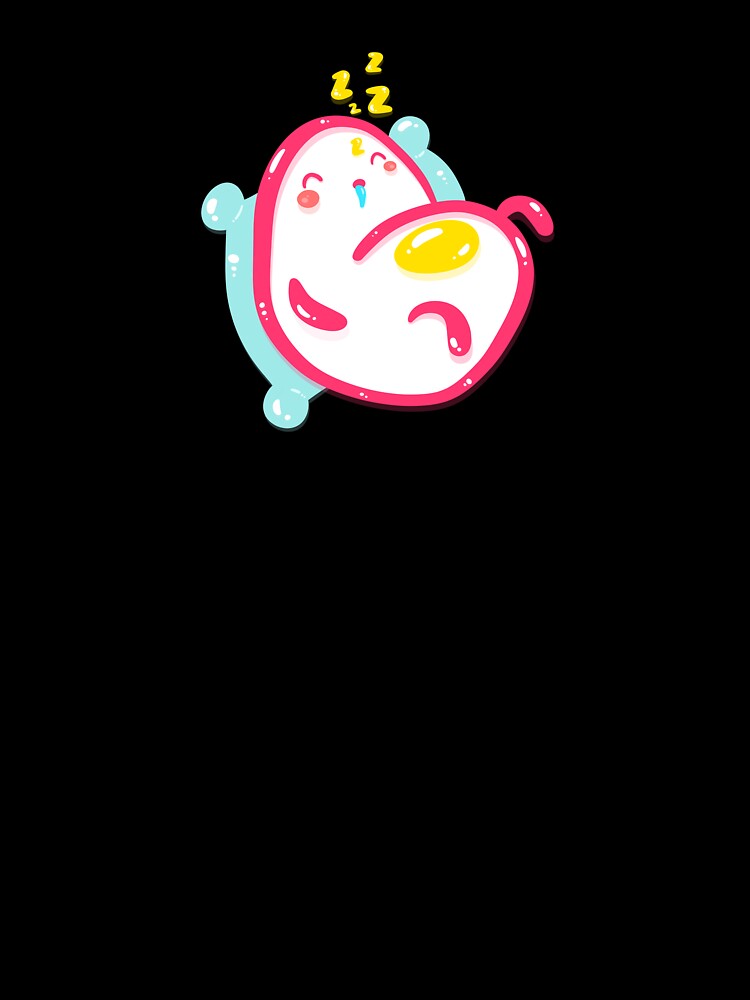 Sleepy Eggously | Kawaii Sleeping Egg by eggously