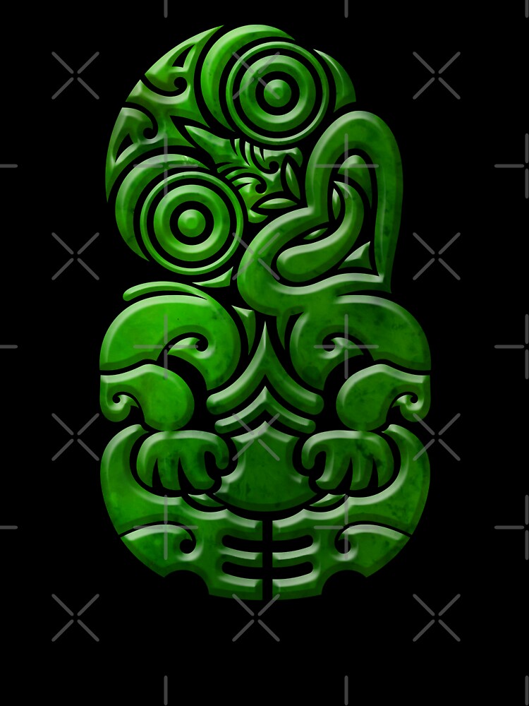 New Zealand Kiwi Tiki Maori Greenstone Pounamu by D4mon