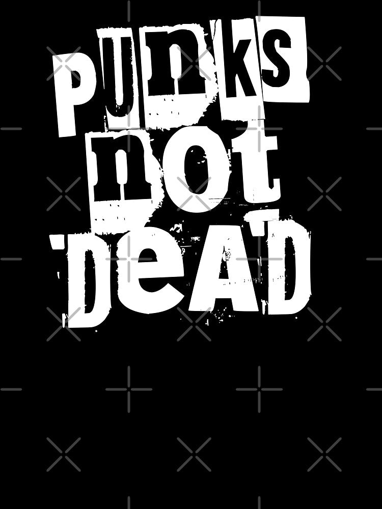 Punks Not Dead Stencil by Ikaroots