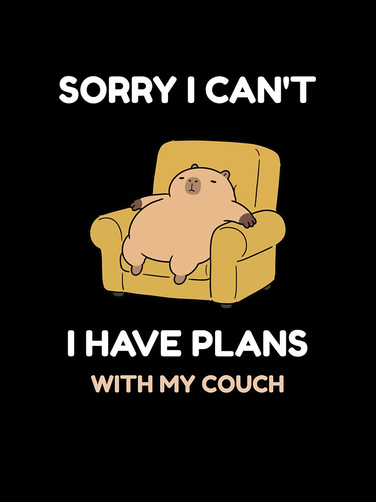 "Sorry I Can't, I Have Plans With My Couch" T-Shirt by HCtees12