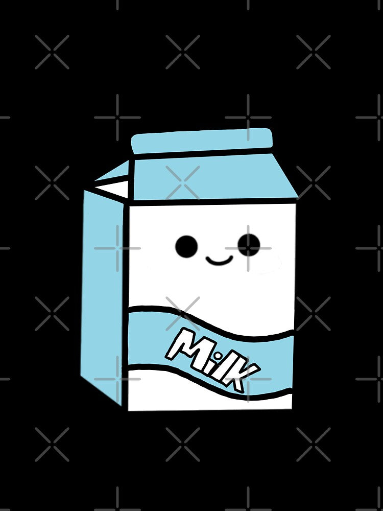 Kawaii Milk Carton by Mysticartshop
