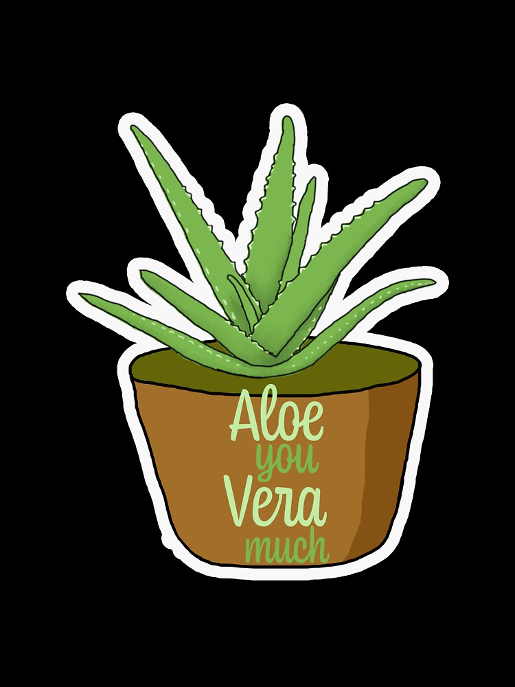 Aloe You Vera Much by CraftyFixationsBoutique
