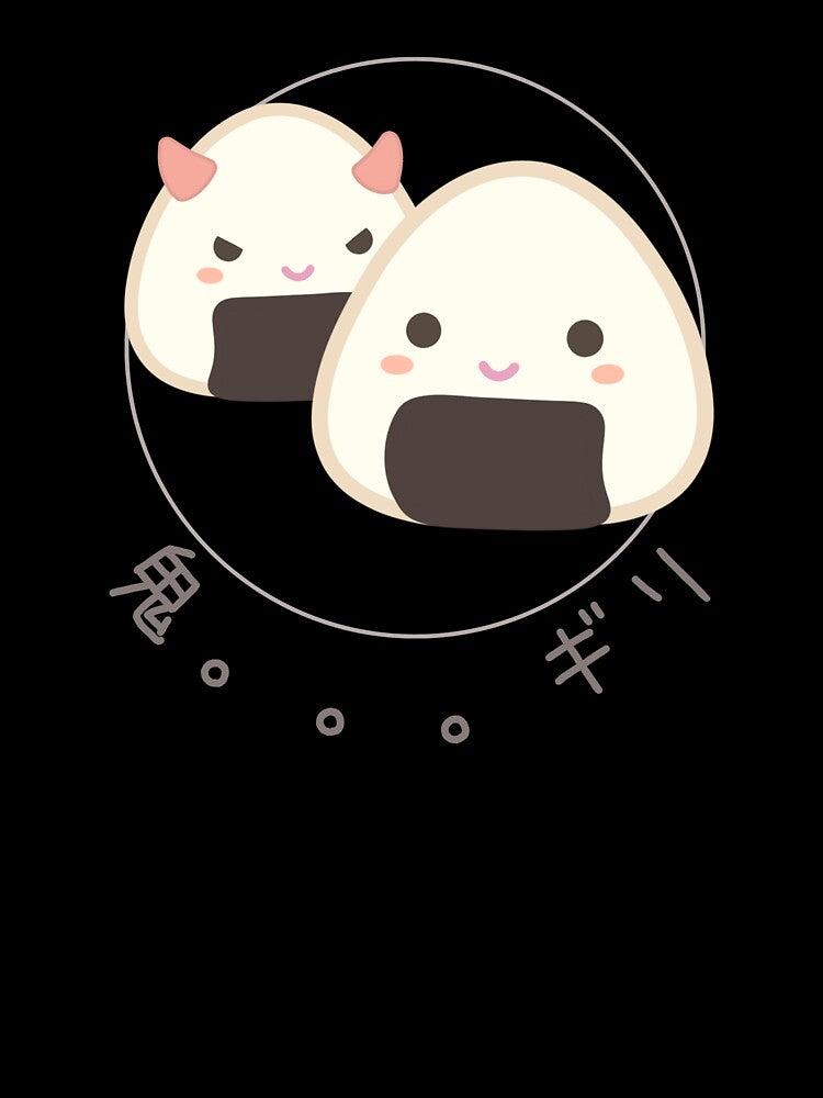 onigiri devil kawaii cute aesthetic by viyaura