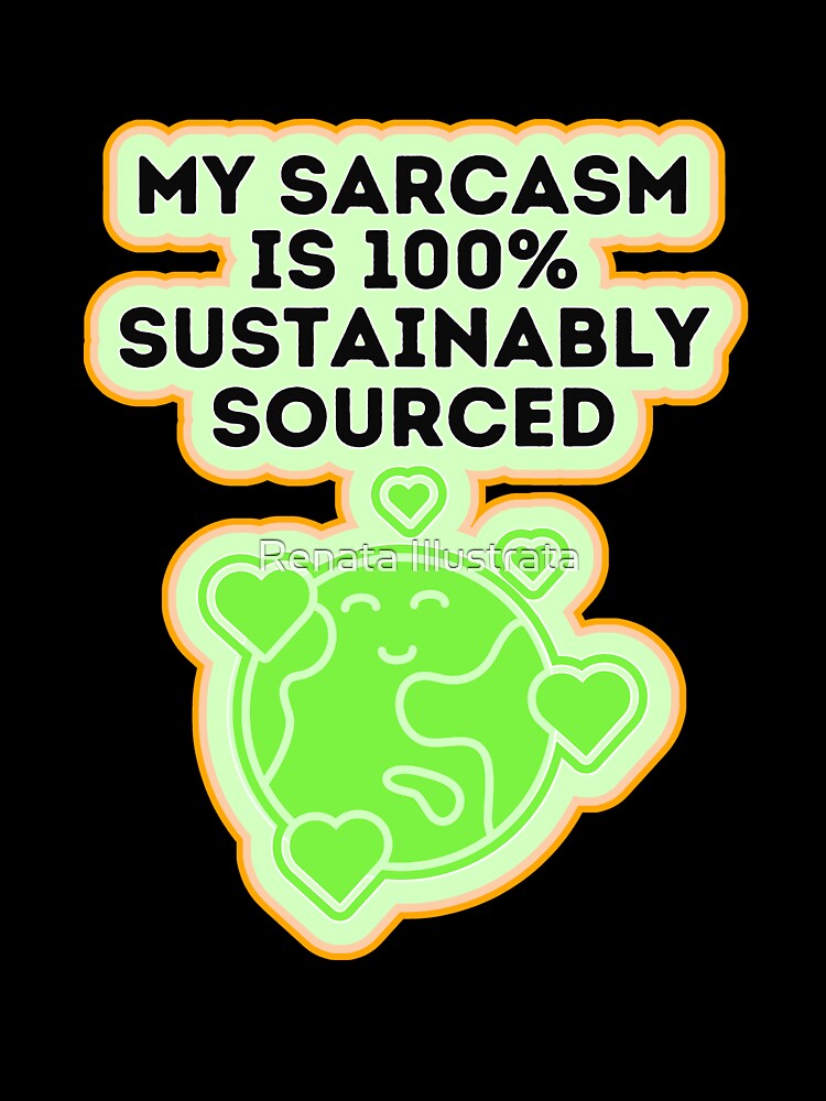 Awesome Sarcasm 70s Style Sarcastic Person by Renata Illustrata
