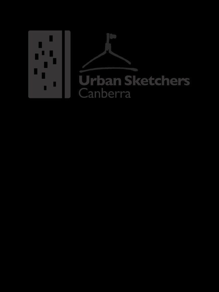 Large Black USK Canberra Logo by Urban Sketchers Canberra