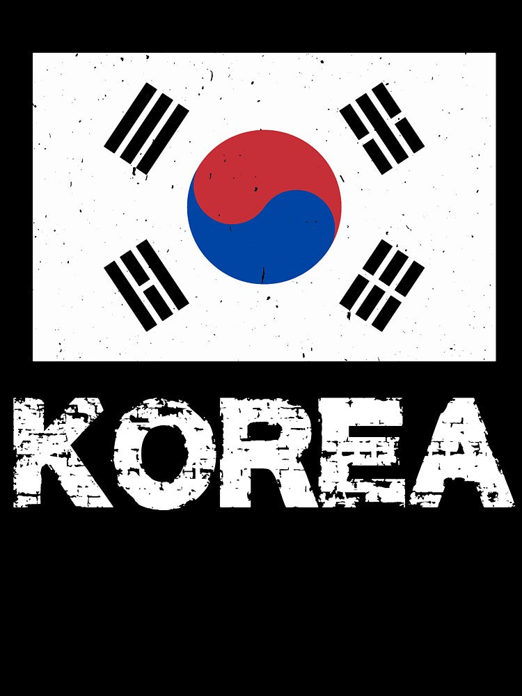 South Korea Flag T-Shirt for Men and Women by AllStarMerch