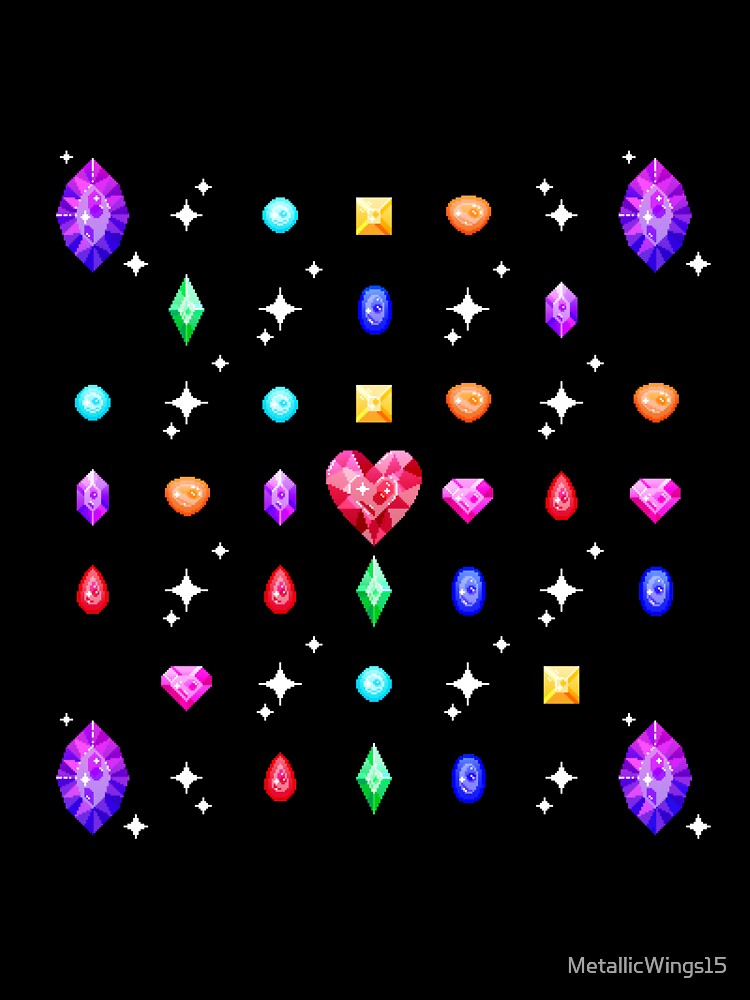 Pixel Gem Pattern by MetallicWings15