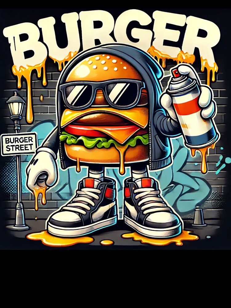 Burger - Urban Graffiti Food Vibes by Still Hungry Shop
