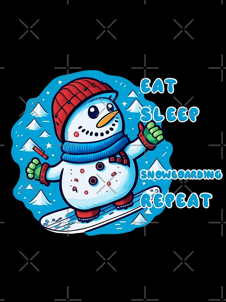Eat Sleep Snowboarding Repeat by ClassicInkPress