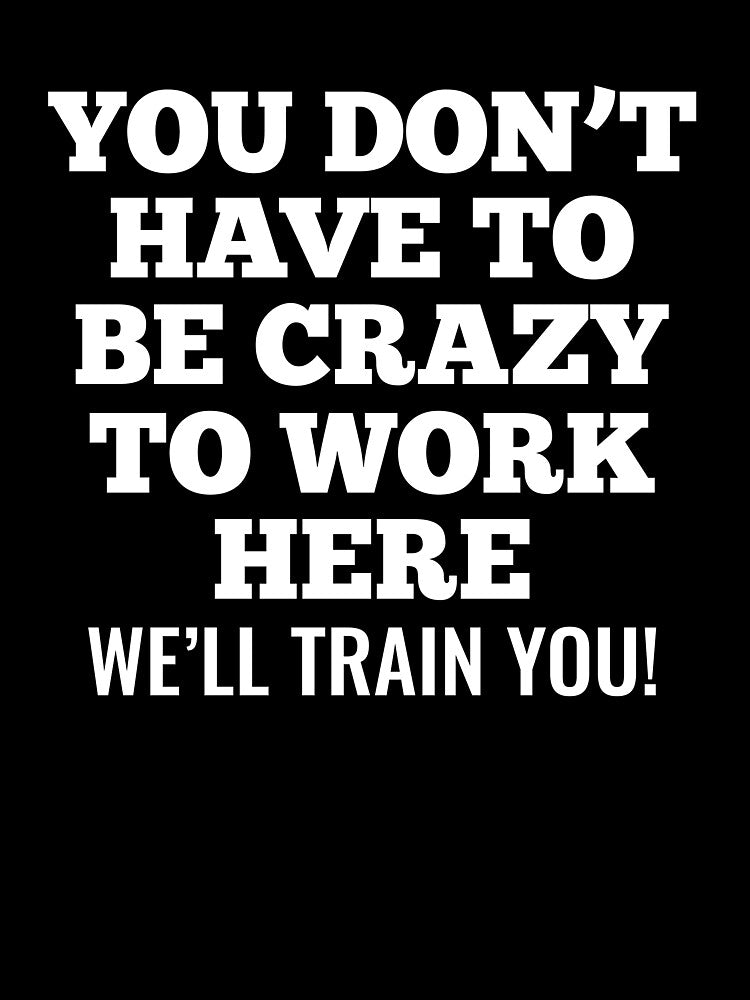 Dark office jocks - You don't have to be crazy to work here, Will train you. by WarpText