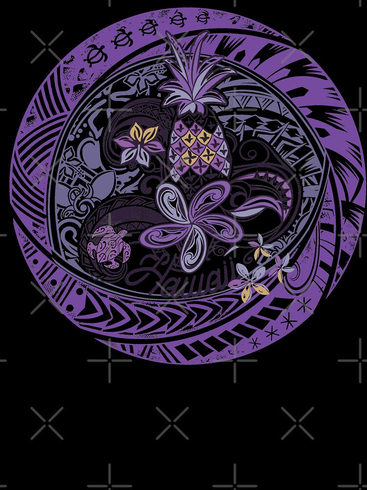 Be A Hawaiian Pineapple Purple Decal by sunnthreads