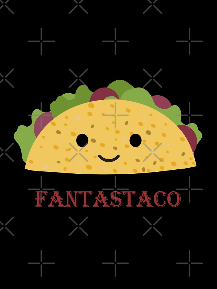 Fantastaco Cute and Funny Smiling Kawaii Taco by Hedgie Designs