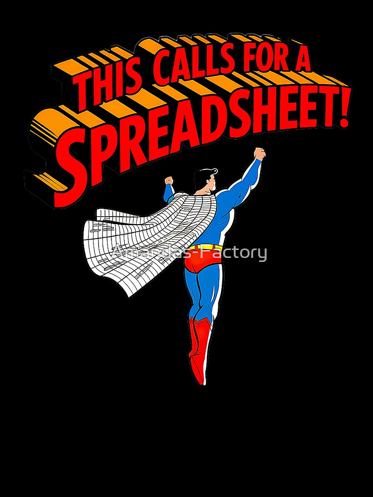 This Calls For A Spreadheet to the Rescue! by Amanda's Factory