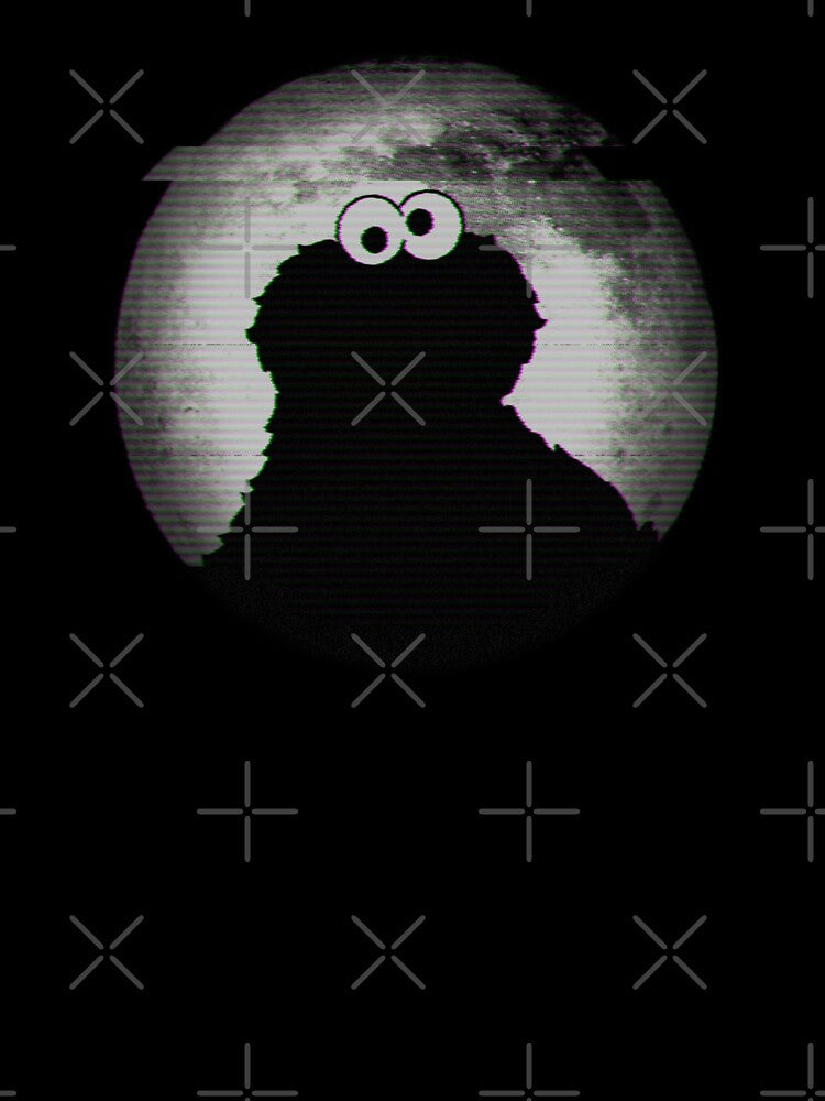 Vintage VHS Cookie Monster Moon by SlayPOPShop