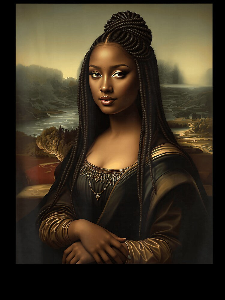Black Mona Lisa African American Black History Month Funny T by kiemtienquade20