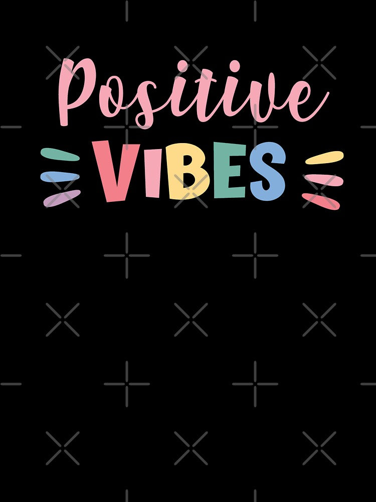 Positive Vibes Rainbow Logo by PuddleofStars