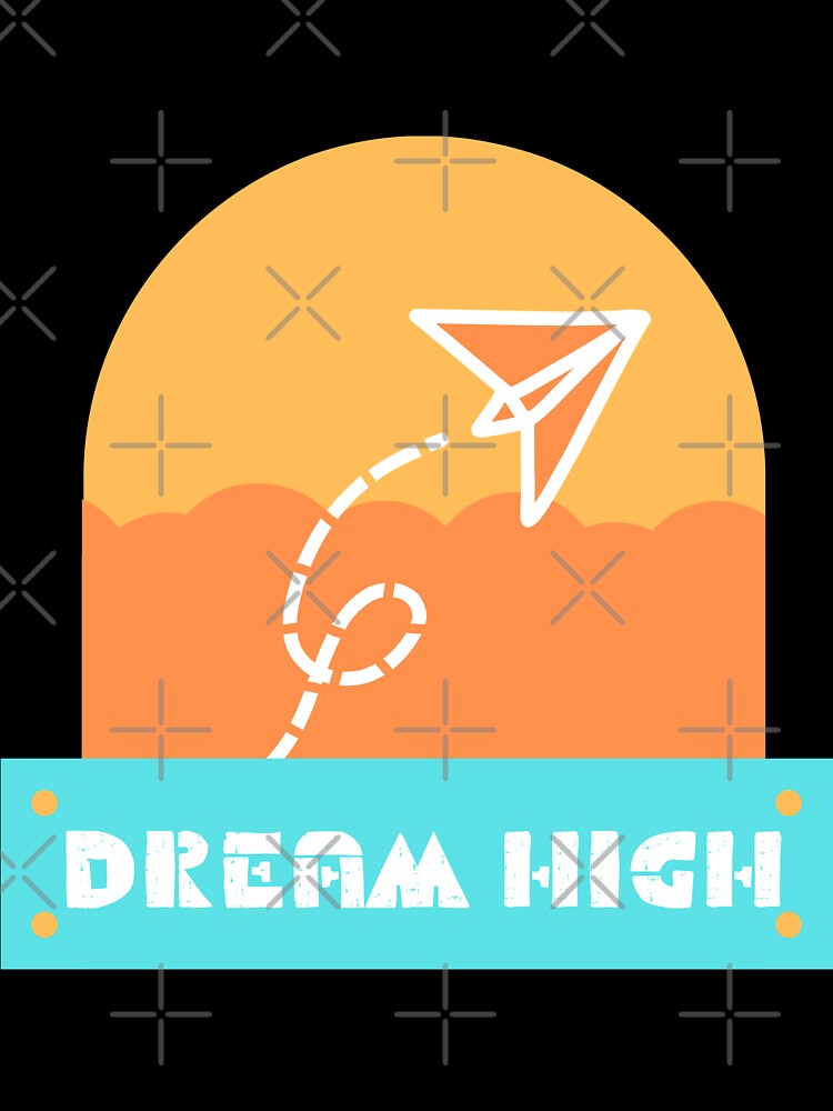 DREAM HIGH MINIMALIST PAPER AIRPLANE DESIGN by MiraiDesigns by miraidesigns