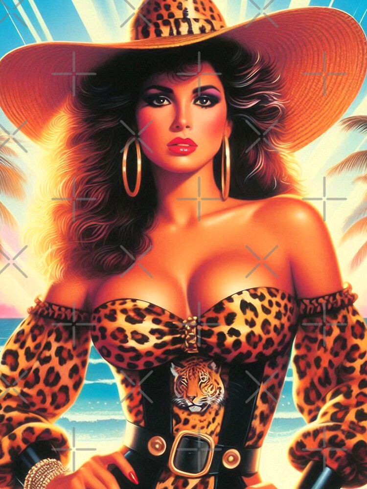 Leopard Print 80s Woman by PulpVintage