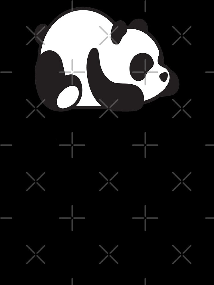 Not today - lazy panda - funny animal by girlytrends