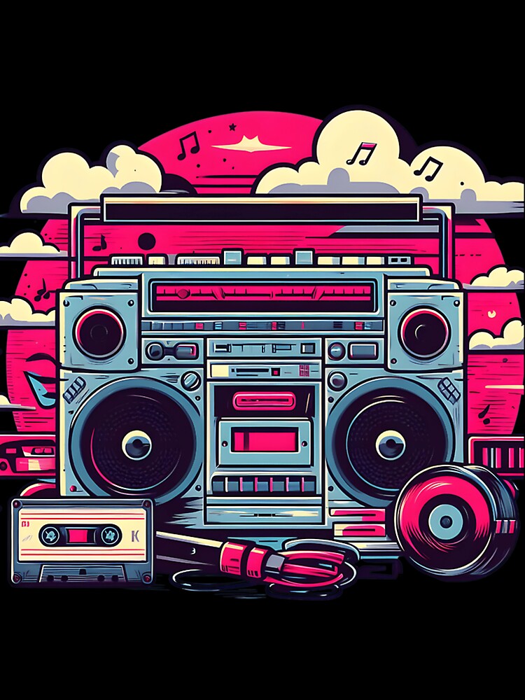 90'S Retro Boombox by elinateaundra