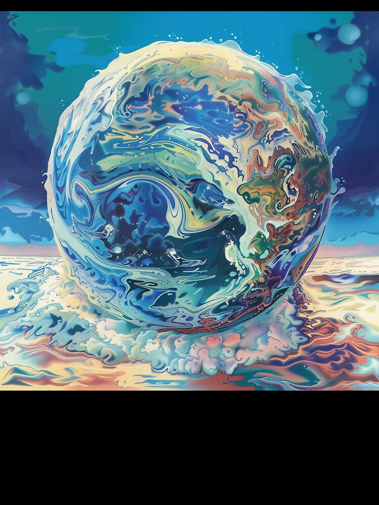 Ocean Planet Retro Pop Art 2 by AstroRisq