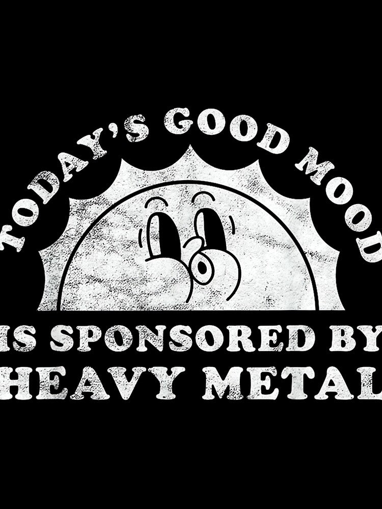 Funny Cute Vintage Retro Heavy Metal or Heavy Metal by AnnUWatts