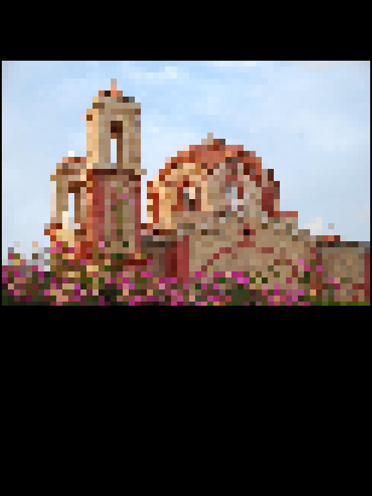 Pixelated Colorful Cathedral Dome by Potato Quality Prints