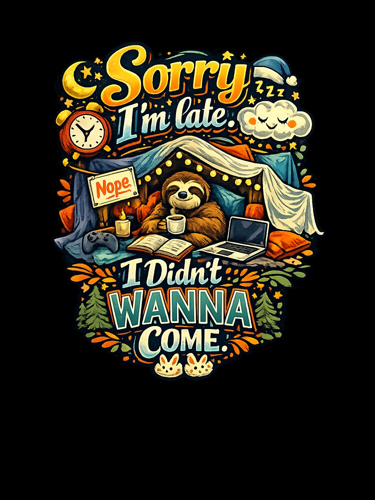 Sorry I'm late. I didn't wanna come | Introvert Humor by Aesthetic-Den