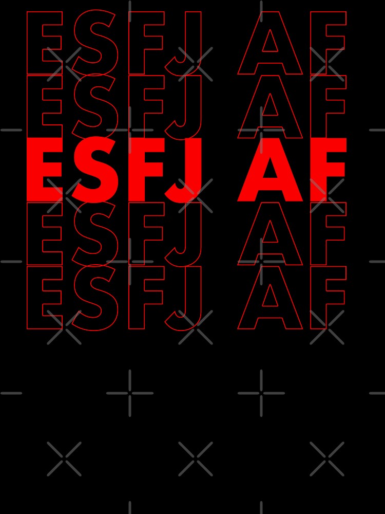 ESFJ AF Red Personality MBTI Funny Shirt by FanaticTee