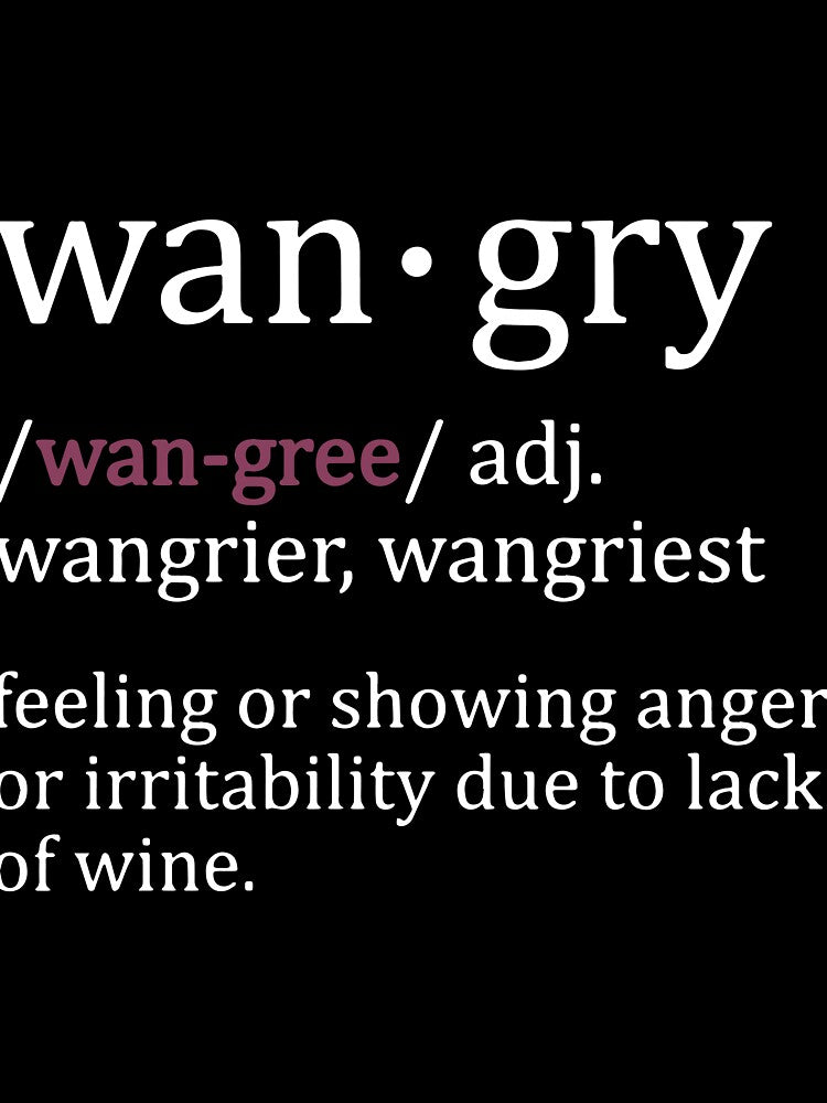 wan gry feeling or showing anger of irritability due to lack of wine by JohnCases