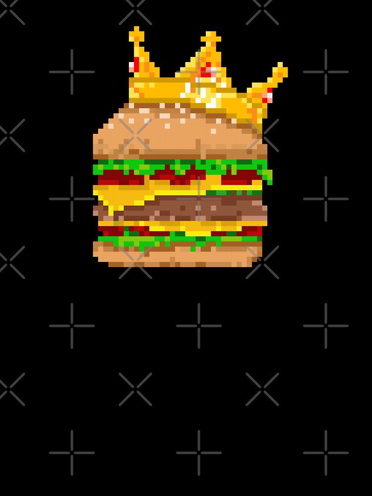 Pixel King of Burger by Si Pakne