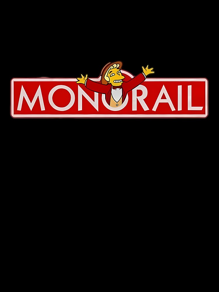 Lyle Lanley Monorail Logo Cartoon by CMSenseiStore