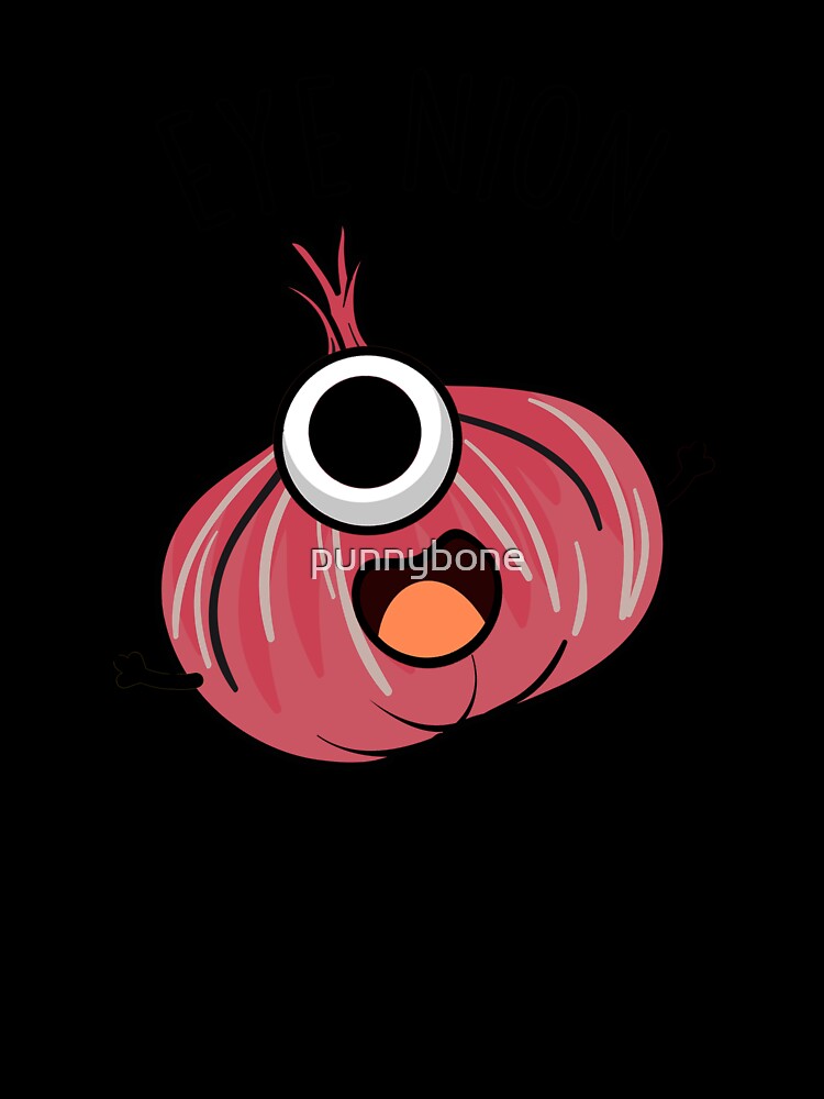 Eye-nion Funny Onion Pun by punnybone