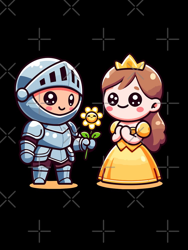 Adorable Knight and Princess - Kawaii Medieval Romance by Akioos
