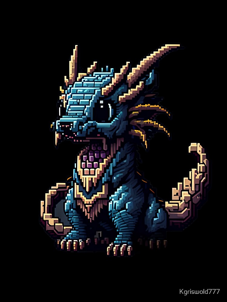 pixel art dragon by Kgriswold777